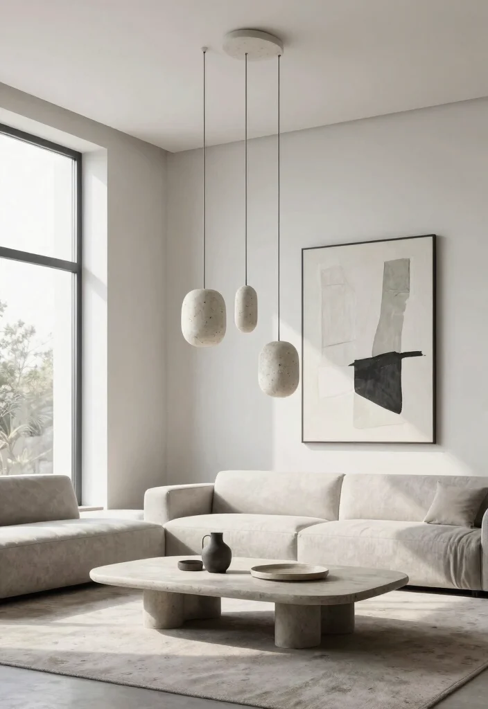 12 Stone Pendant Light Ideas That Add Weight Without Dark Corners - 8. Minimalist Stone Pendants 1