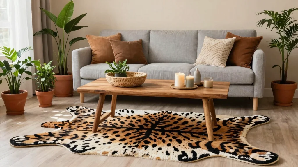14 Animal Print Rug Living Room Ideas That Don't Overwhelm the Space
