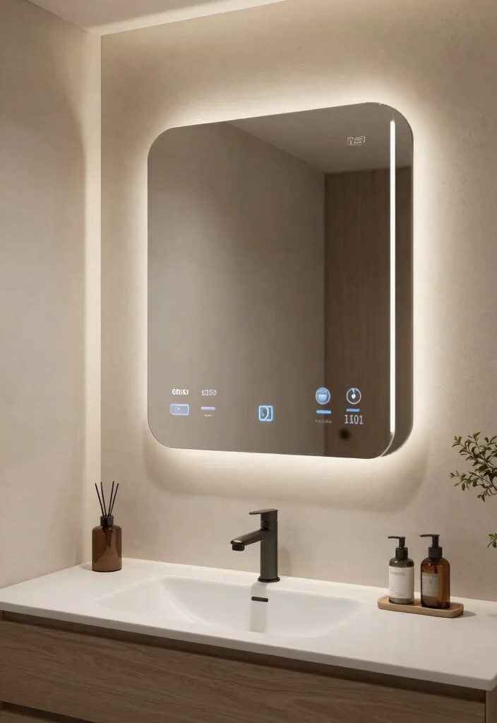 14 Bathroom Vanity Mirror Ideas That Fit Above Any Sink Width - 11. Smart Mirrors 1
