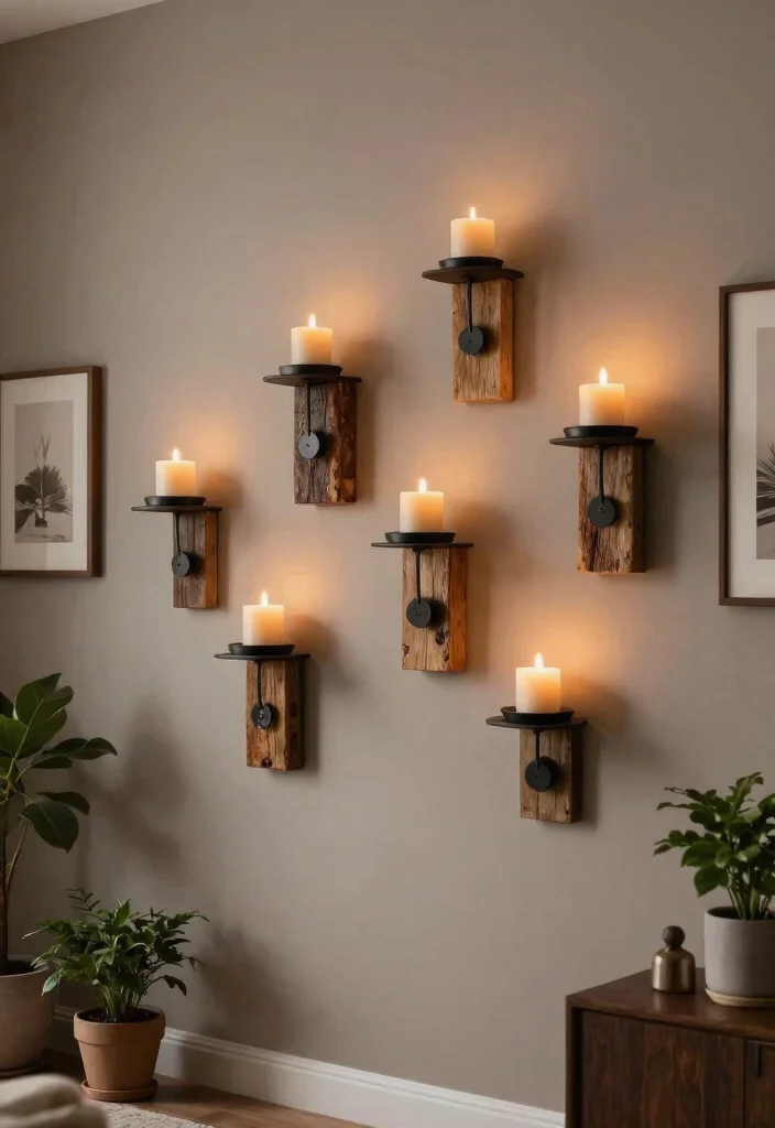 14 Hanging Candle Holder Ideas That Stay Safe Indoors - 1. Wall-Mounted Candle Holders: Space-Saving Elegance 1
