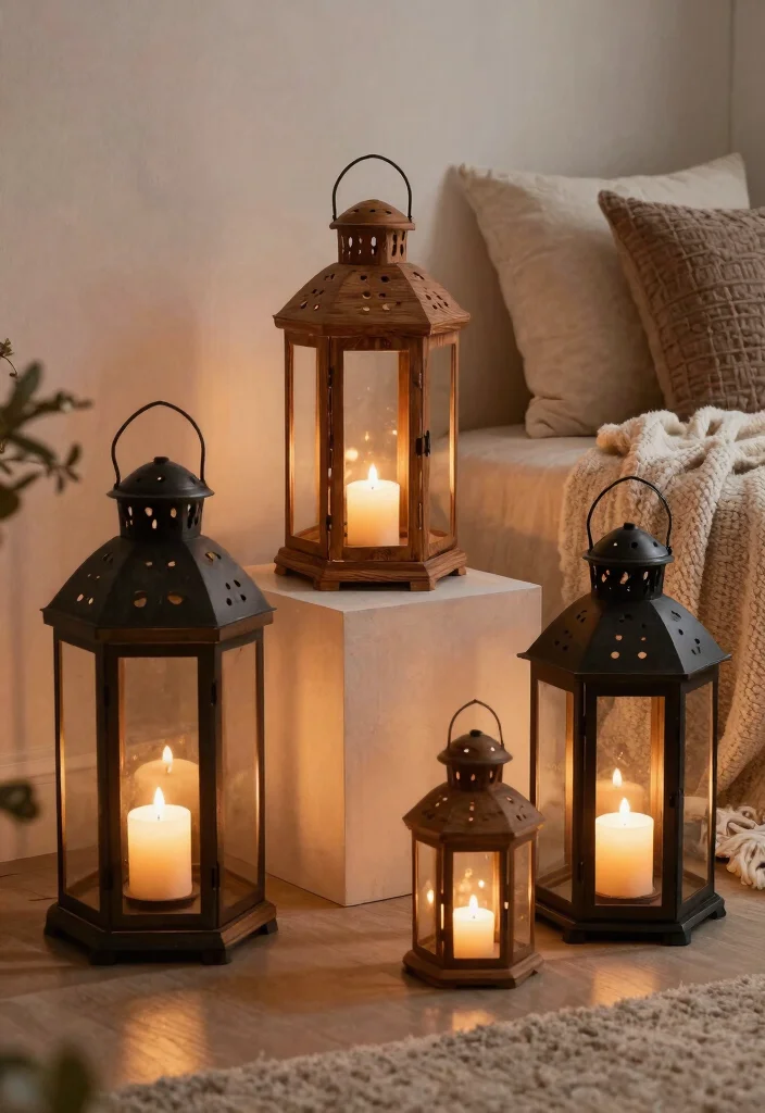 14 Hanging Candle Holder Ideas That Stay Safe Indoors - 12. Lantern Style Candle Holders: Timeless Appeal 1