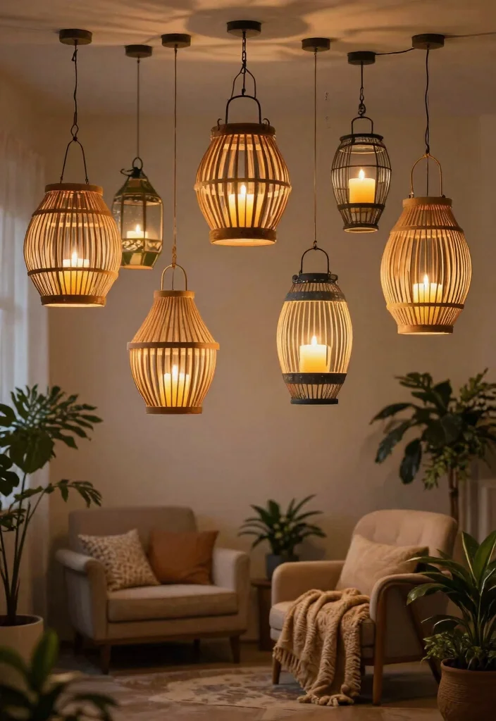 14 Hanging Candle Holder Ideas That Stay Safe Indoors - 2. Decorative Hanging Lanterns: A Whimsical Touch 1