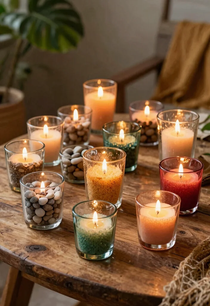 14 Hanging Candle Holder Ideas That Stay Safe Indoors - 3. Recycled Glass Candle Holders: Sustainable Chic 1