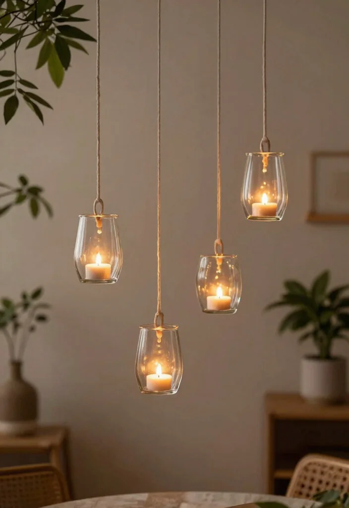 14 Hanging Candle Holder Ideas That Stay Safe Indoors - 7. Hanging Tealight Holders: Simple Yet Stunning 1