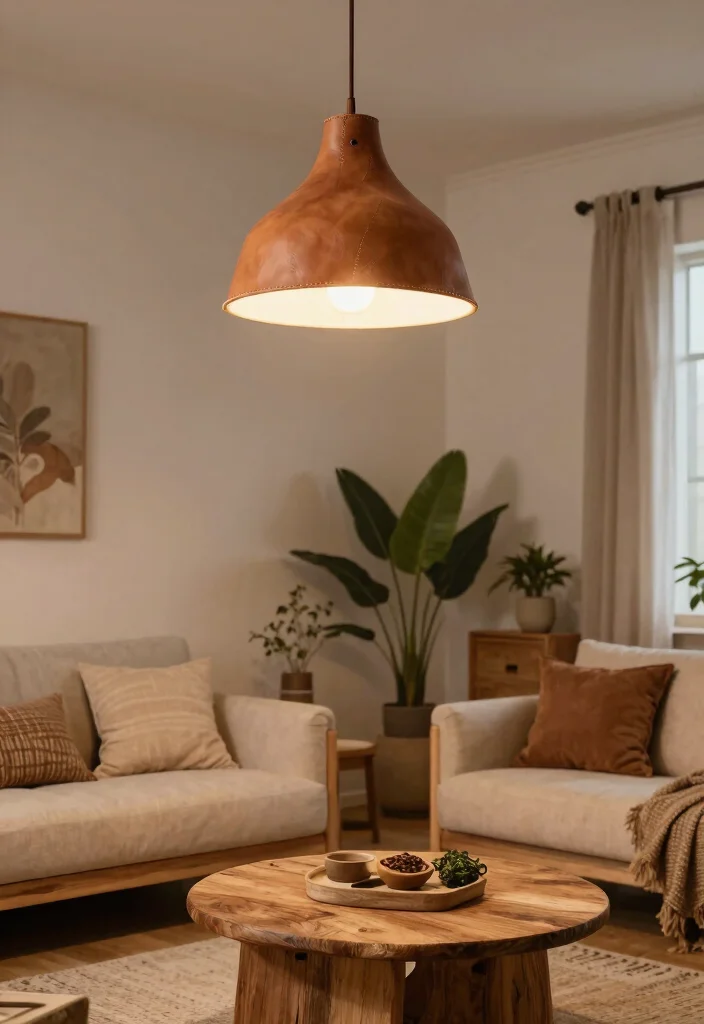 14 Leather Pendant Light Ideas That Soften Industrial Spaces - 14. Eco-Friendly Leather Pendant Light 1
