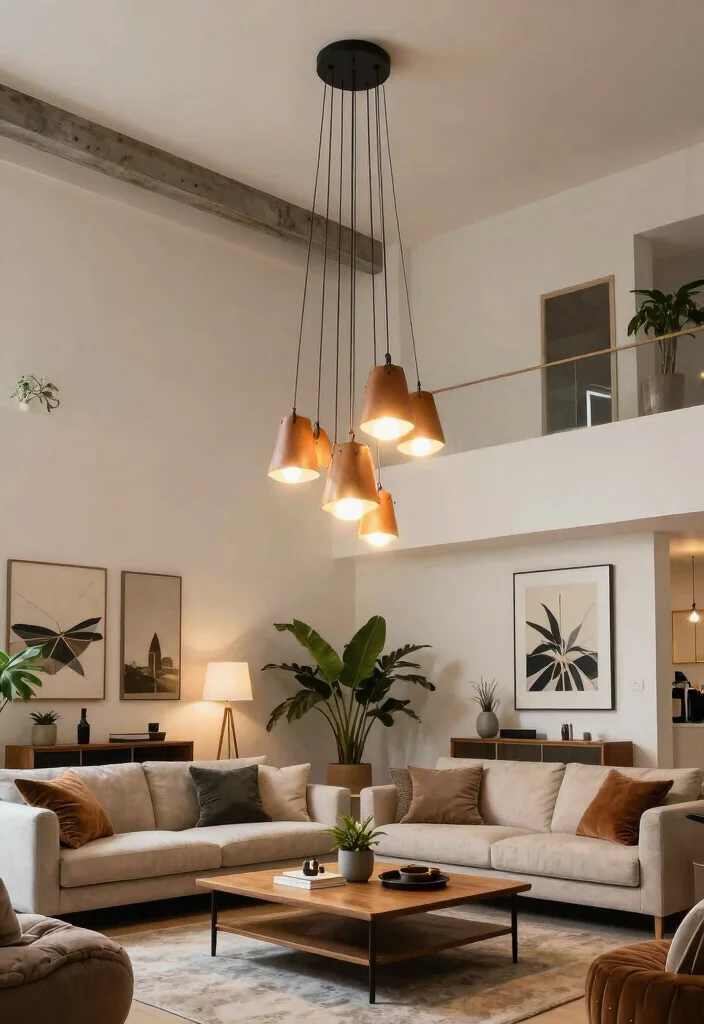 14 Leather Pendant Light Ideas That Soften Industrial Spaces - 4. Multi-Light Leather Cluster Pendant 1