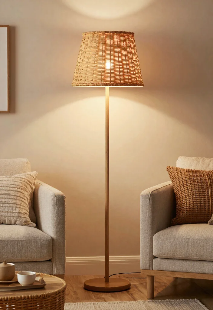 14 Rattan Floor Lamp Ideas That Add Texture Without Clutter - 14. Timeless Appeal with Rattan Elements 1