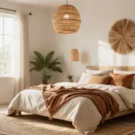 14 Rattan Pendant Light Bedroom Ideas That Soften Harsh Overhead Light