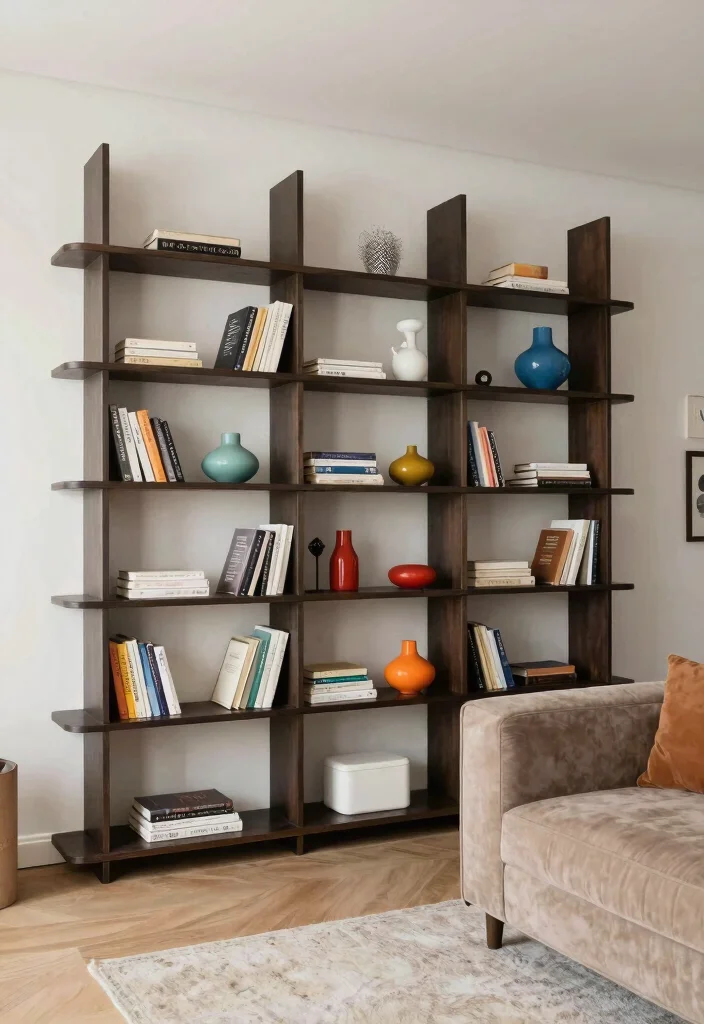 14 Small Bookshelf Ideas for Apartments With No Wall Space - 10. Modular Bookshelf Designs 1