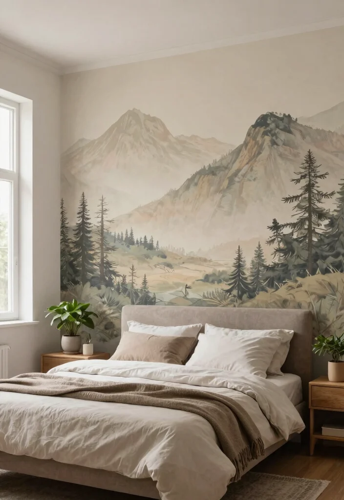 14 Vinyl Wall Art Ideas That Peel Off Without Damage - 1. Nature-Inspired Murals 1