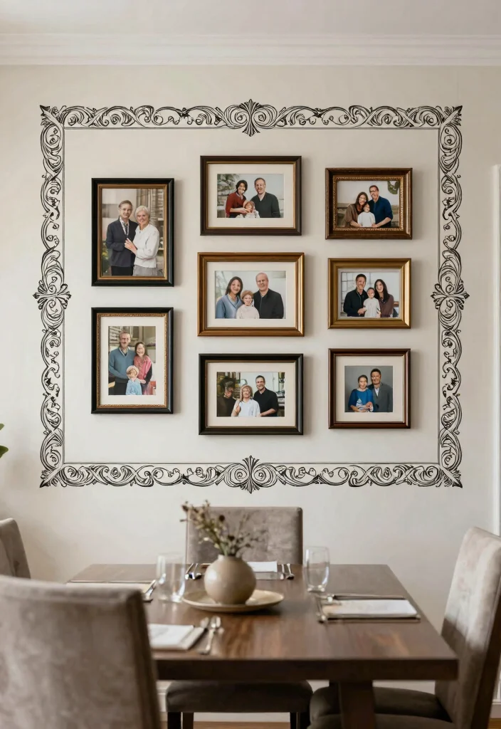 14 Vinyl Wall Art Ideas That Peel Off Without Damage - 6. Borders and Frames 1