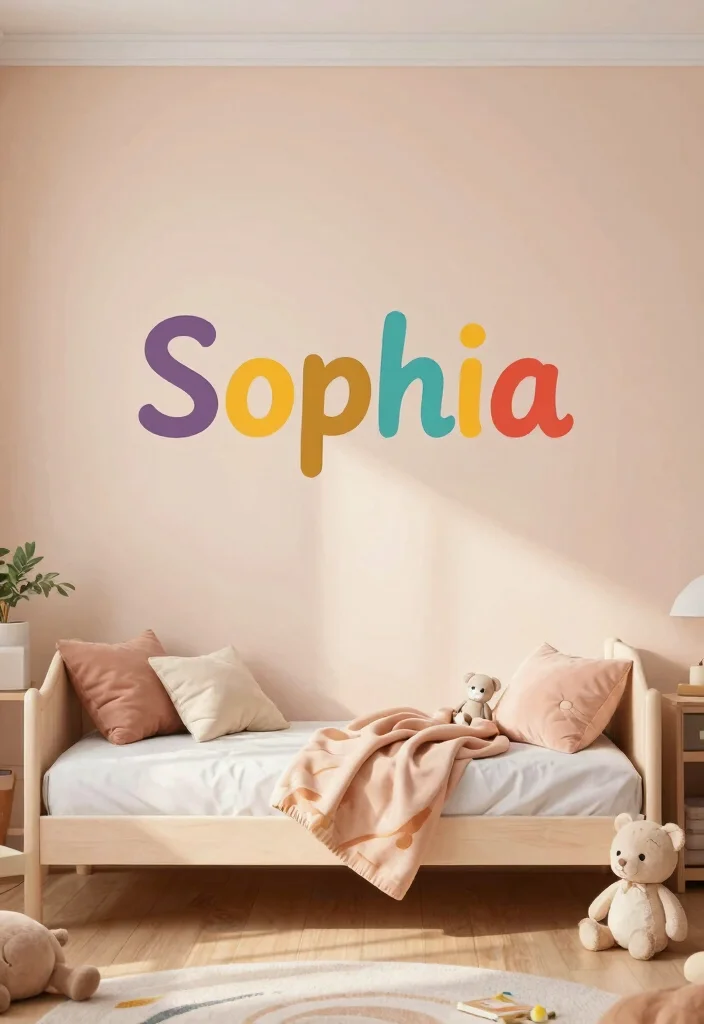 14 Vinyl Wall Art Ideas That Peel Off Without Damage - 8. Customizable Name Decals 1