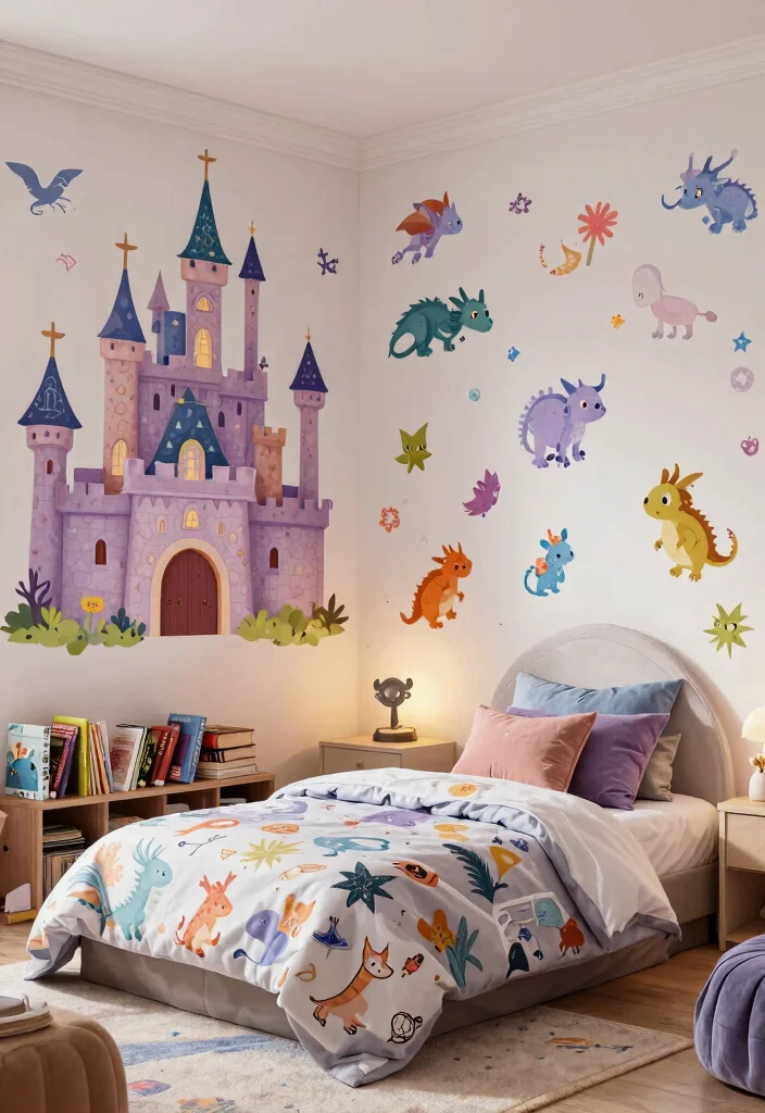14 Wall Decor Stickers That Peel Off Clean for Renters - 10. Fantasy Themes 1