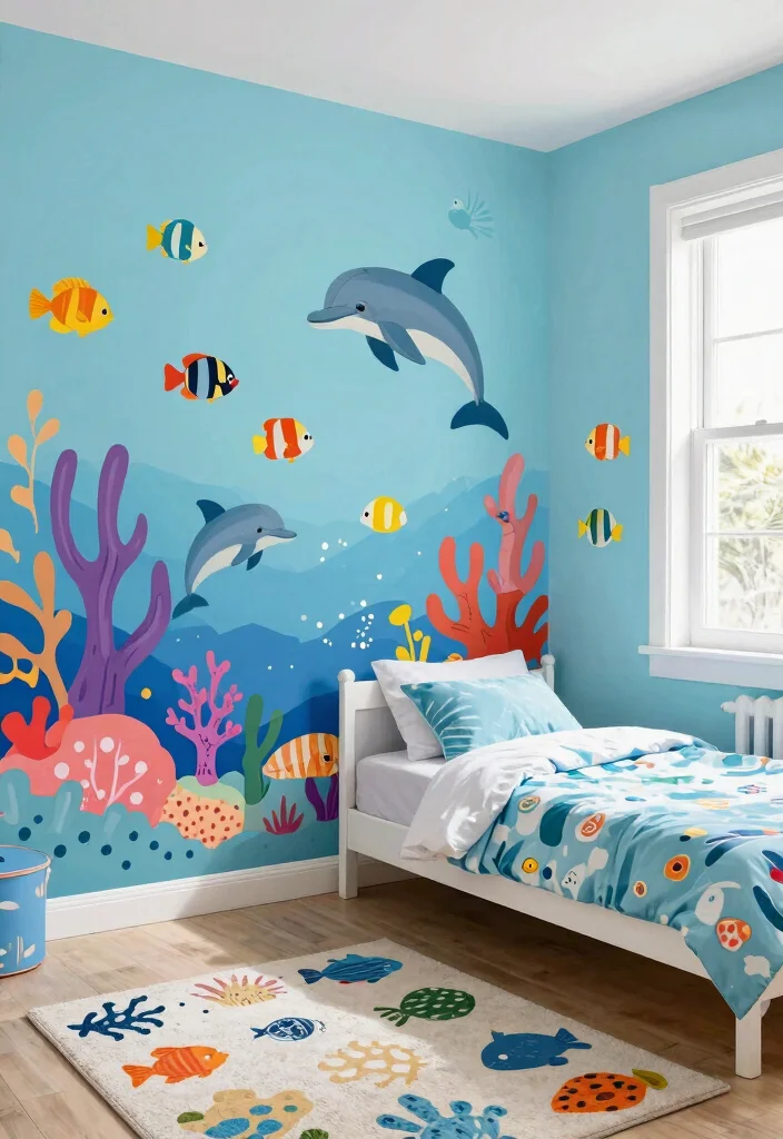 14 Wall Decor Stickers That Peel Off Clean for Renters - 6. Under the Sea 1