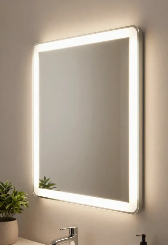 15 Bathroom Mirror Light Ideas That Eliminate Shadows - 1. Eco-Friendly LED Strip Lights 1
