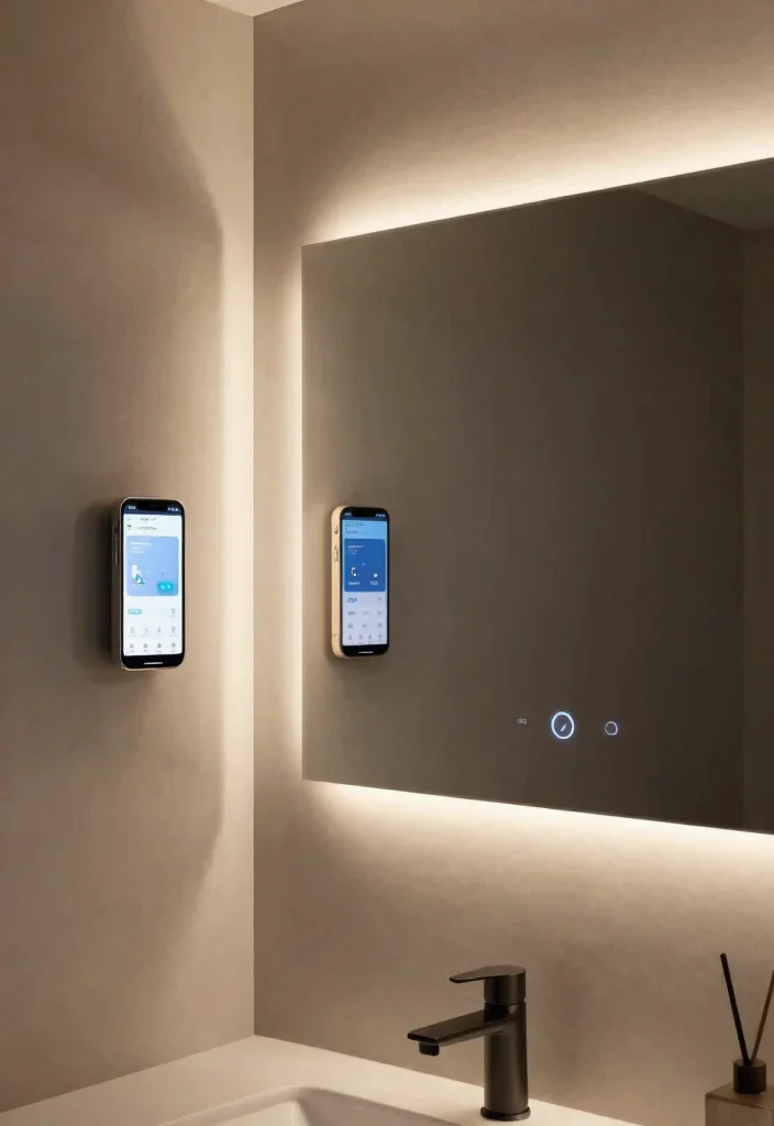 15 Bathroom Mirror Light Ideas That Eliminate Shadows - 15. Smart Lighting Solutions 1