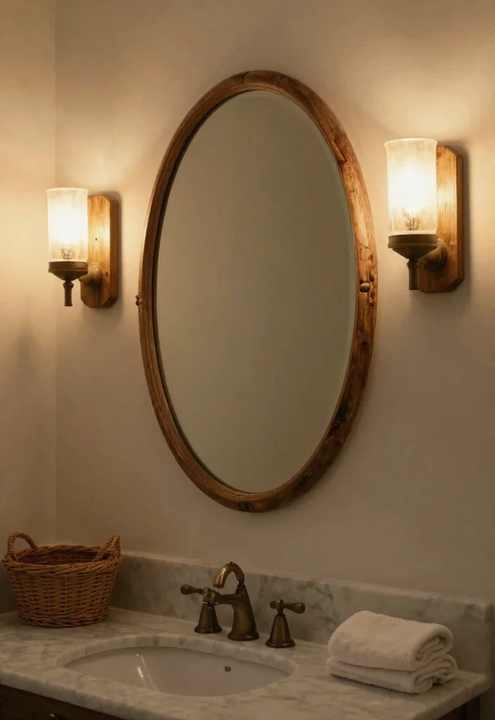 15 Bathroom Mirror Light Ideas That Eliminate Shadows - 2. Vintage-Style Wall Sconces 1