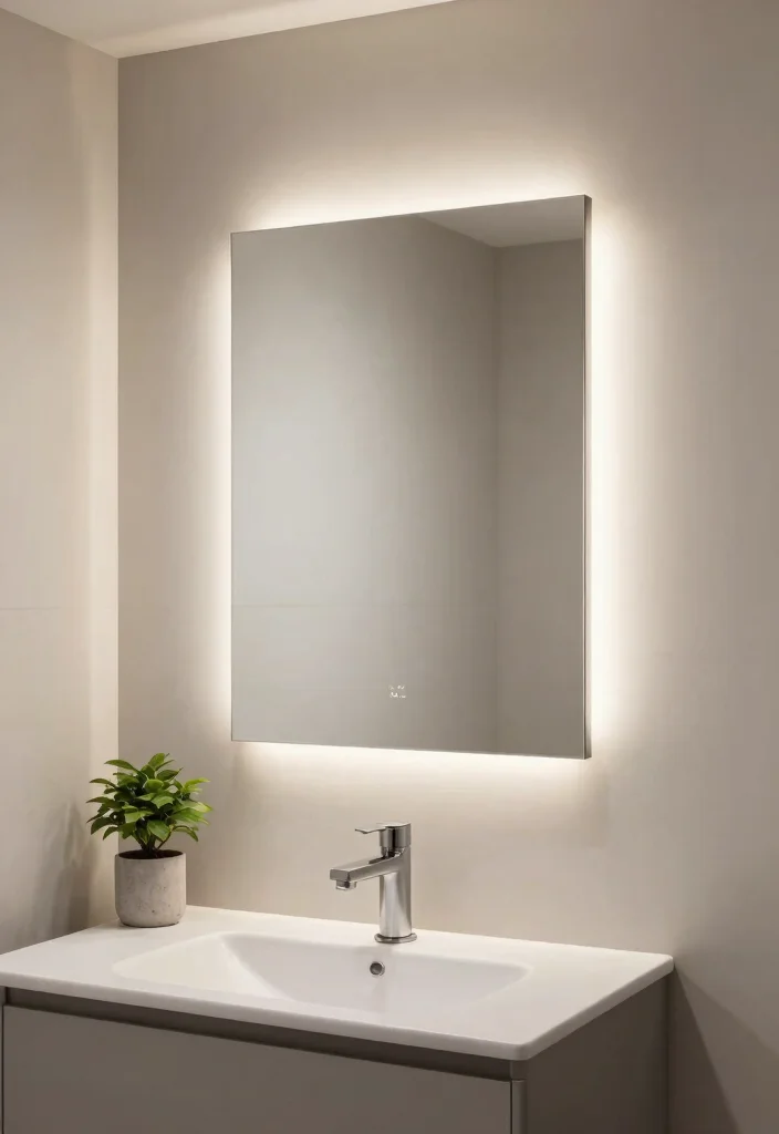 15 Bathroom Mirror Light Ideas That Eliminate Shadows - 3. Backlit Mirrors 1
