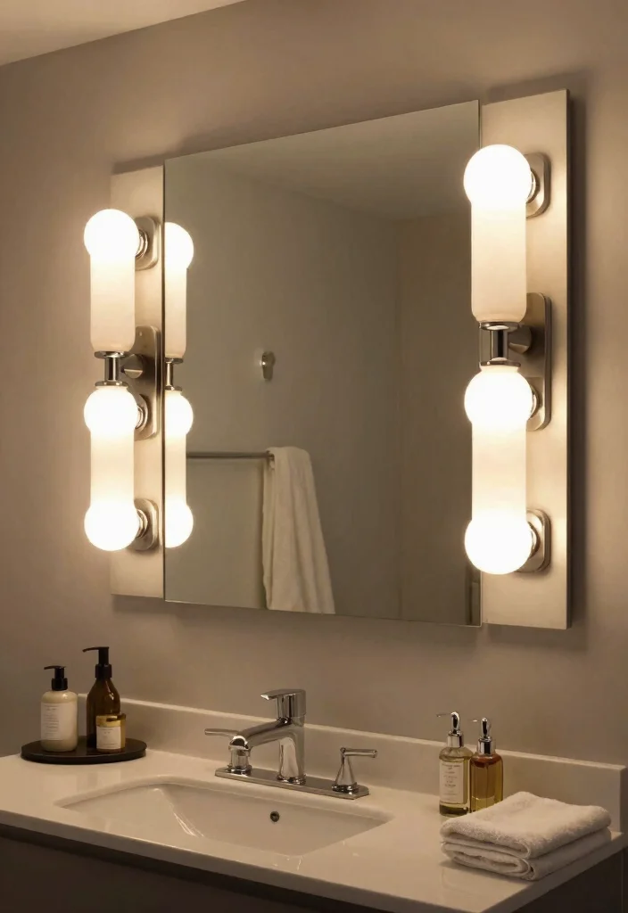 15 Bathroom Mirror Light Ideas That Eliminate Shadows - 6. Dimmable Vanity Lights 1