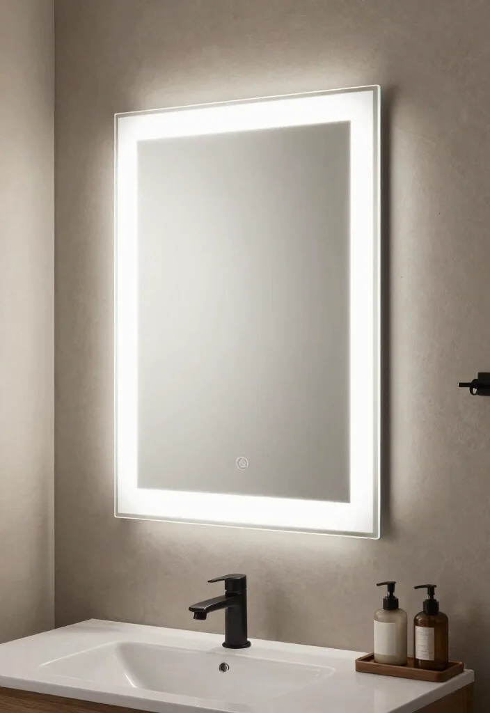 15 Bathroom Mirror Light Ideas That Eliminate Shadows - 9. Integrated Lighted Mirrors 1