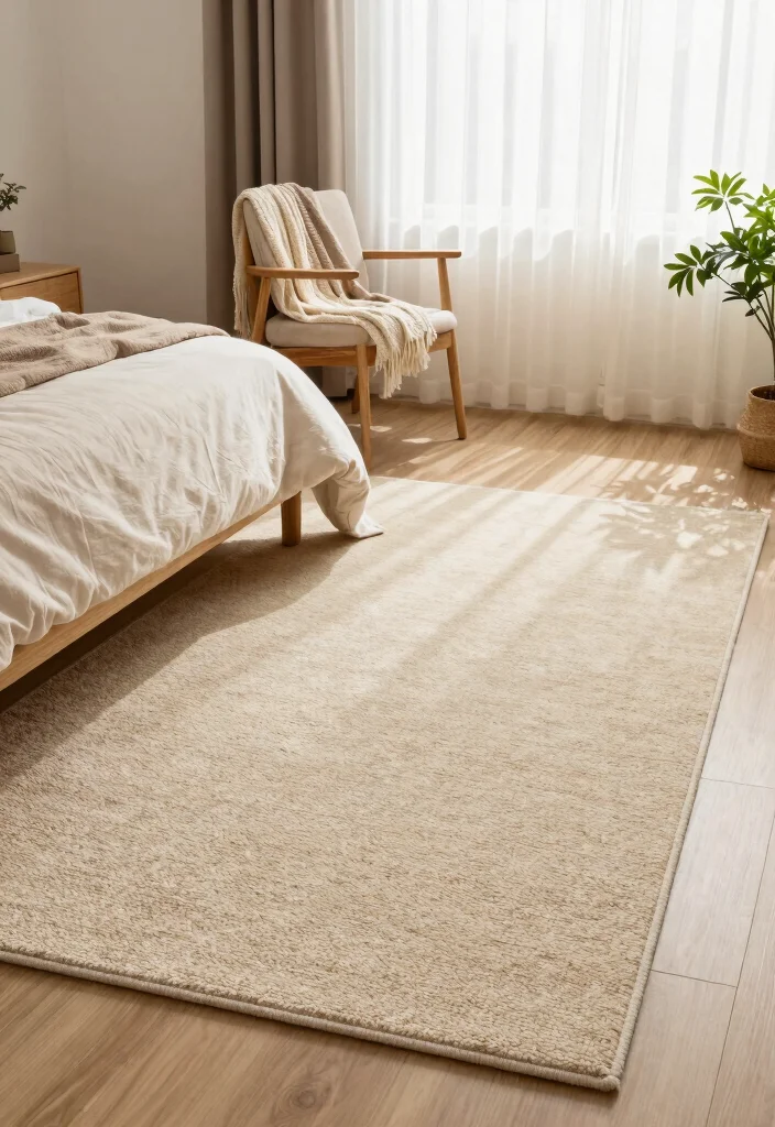15 Carpet Ideas for Bedrooms That Stay Clean Under the Bed - 1. Sustainable Wool Carpets 1