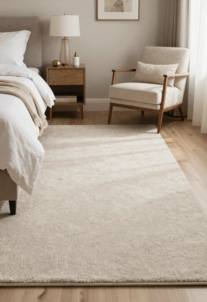 15 Carpet Ideas for Bedrooms That Stay Clean Under the Bed - 14. Carpets for Sound Absorption 1