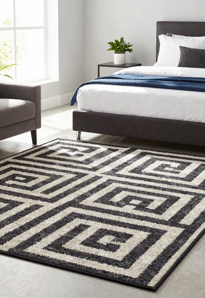 15 Carpet Ideas for Bedrooms That Stay Clean Under the Bed - 3. Low-Pile Carpets 1