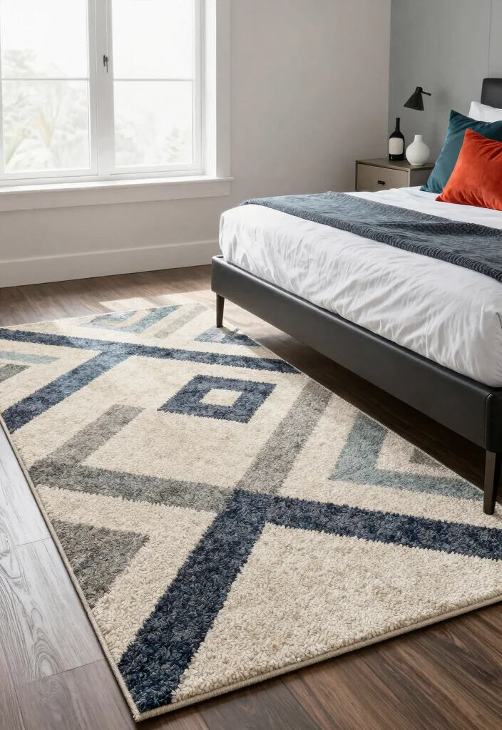 15 Carpet Ideas for Bedrooms That Stay Clean Under the Bed - 6. Recycled Material Carpets 1