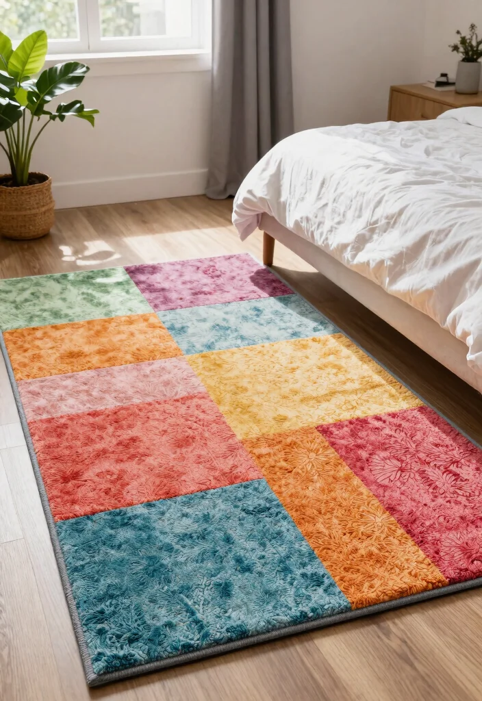 15 Carpet Ideas for Bedrooms That Stay Clean Under the Bed - 8. Indoor-Outdoor Carpets 1