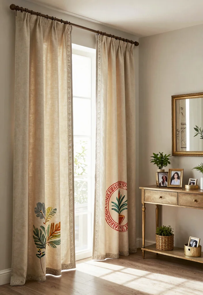 15 Hall Curtains Ideas That Add Privacy Without Blocking Light - 15. Personal Touches 1