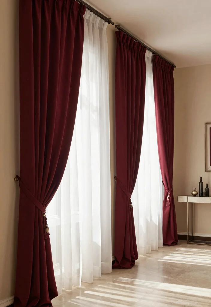 15 Hall Curtains Ideas That Add Privacy Without Blocking Light - 4. Layered Look 1
