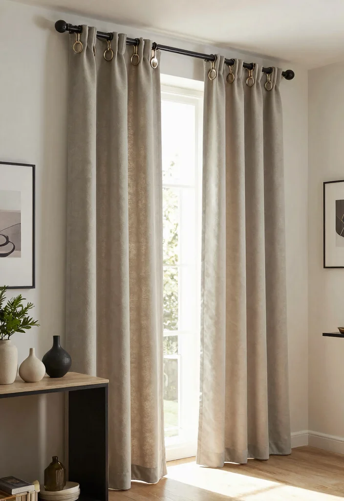 15 Hall Curtains Ideas That Add Privacy Without Blocking Light - 8. Curtain Clips and Rings 1