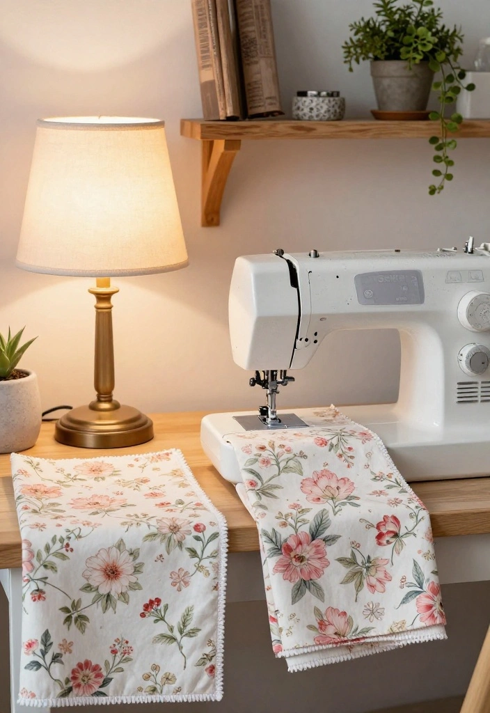 15 Lamp Shade Ideas That Update Any Outdated Fixture - 1. Vintage Floral Fabric Shades 1