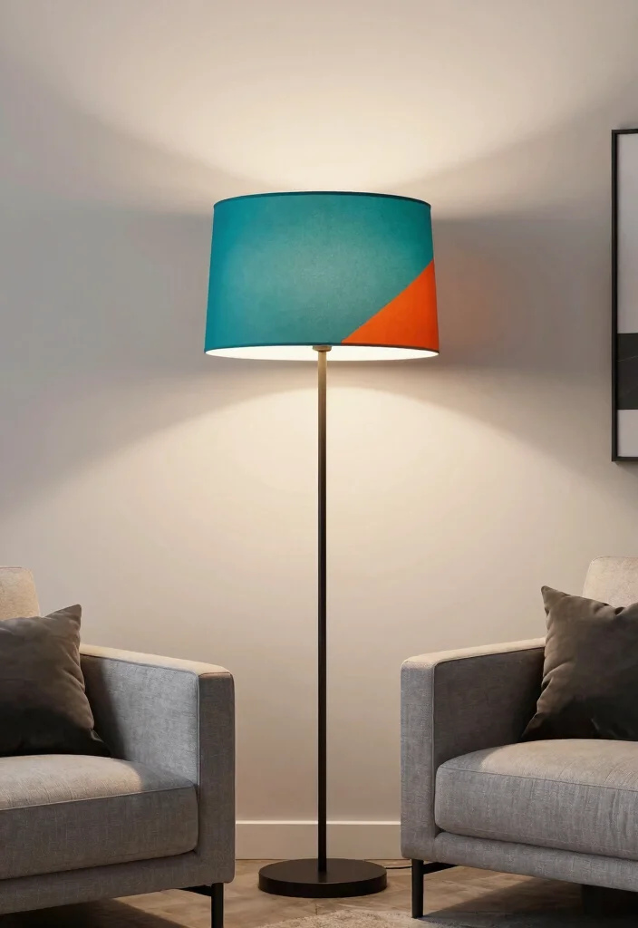 15 Lamp Shade Ideas That Update Any Outdated Fixture - 14. Color-Blocking Shades 1