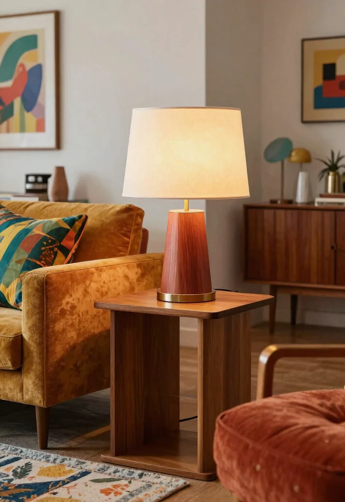 15 Lamp Shade Ideas That Update Any Outdated Fixture - 4. Mid-Century Modern Shades 1