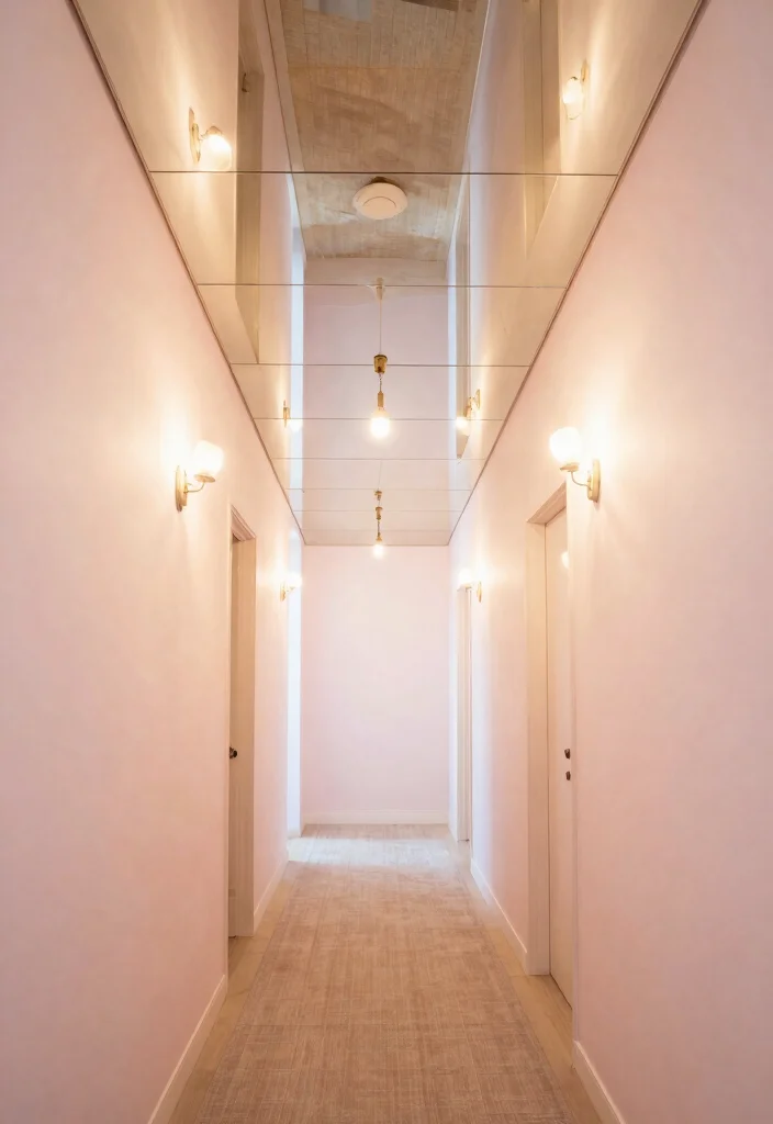 15 Mirror Wall Decor Ideas That Make Narrow Hallways Feel Wider - 11. Mirrored Ceiling 1