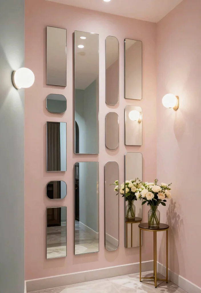 15 Mirror Wall Decor Ideas That Make Narrow Hallways Feel Wider - 15. Custom Mirror Installations 1