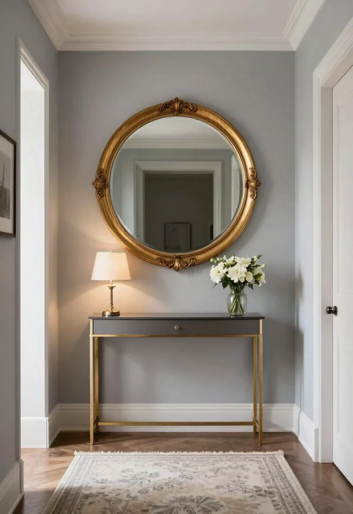 15 Mirror Wall Decor Ideas That Make Narrow Hallways Feel Wider - 3. Oversized Statement Mirror 1