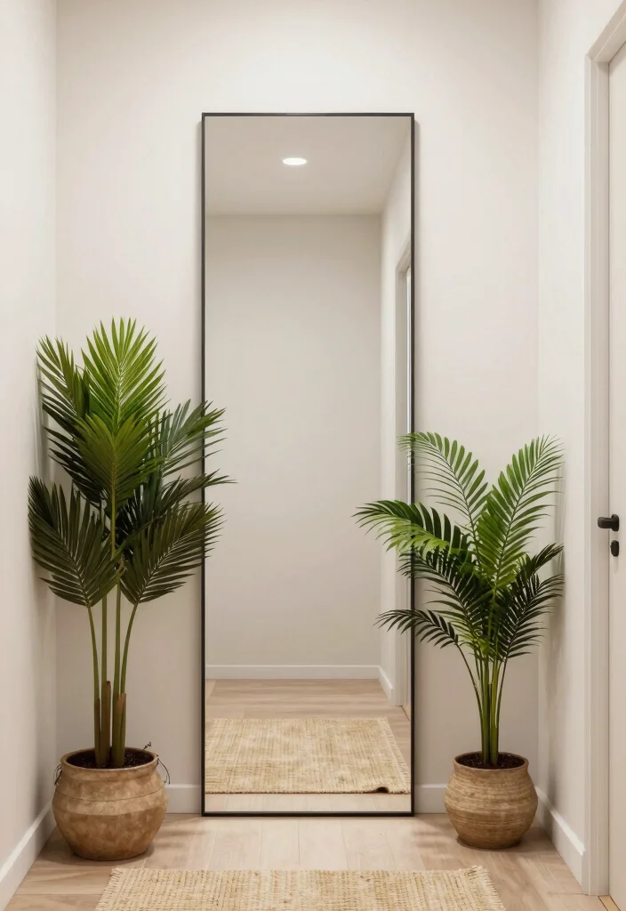 15 Mirror Wall Decor Ideas That Make Narrow Hallways Feel Wider - 5. Vertical Tall Mirrors 1