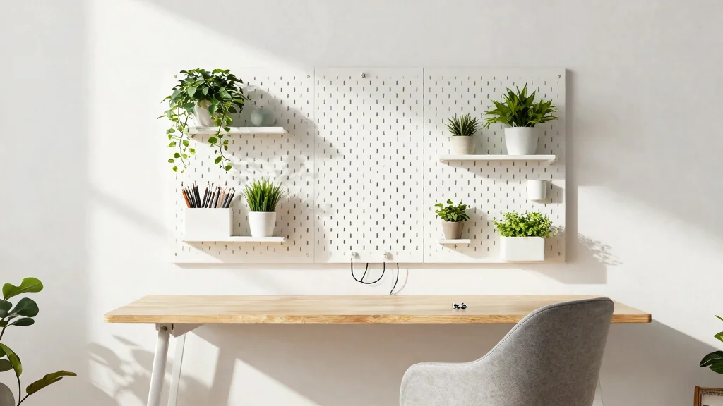 15 Pegboard Desk Setup Ideas That Keep Cords and Clutter Hidden