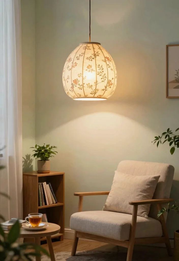 15 Pendant Lamp Shade Ideas That Diffuse Harsh Bulb Light - 3. Fabric Lantern Shades 1