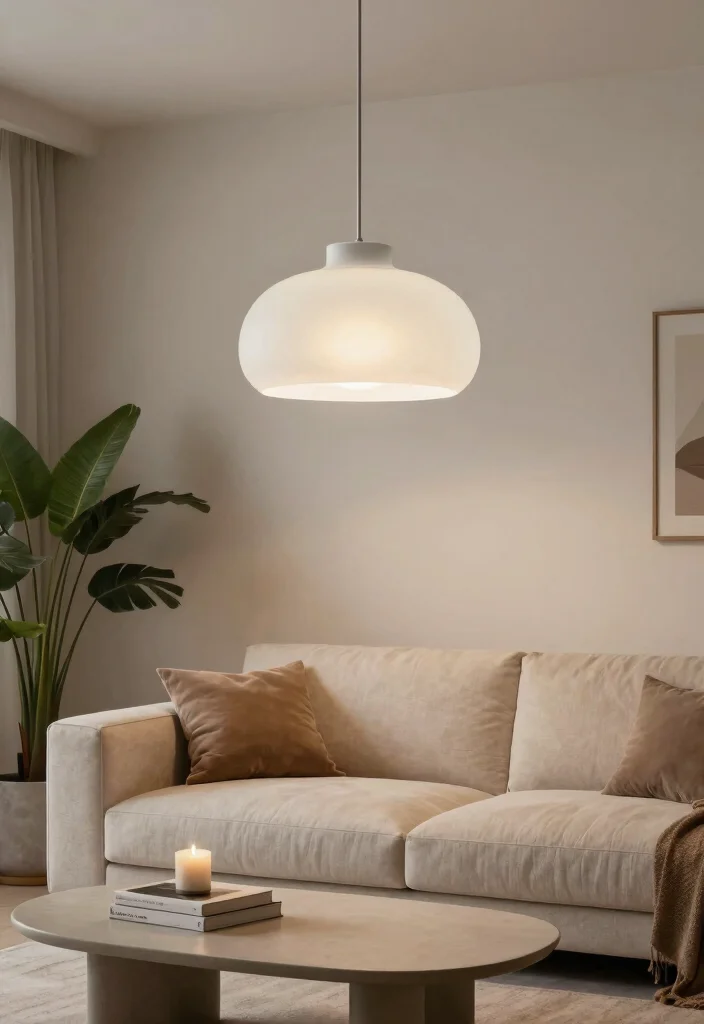 15 Pendant Lamp Shade Ideas That Diffuse Harsh Bulb Light - 6. Frosted Glass Shades 1