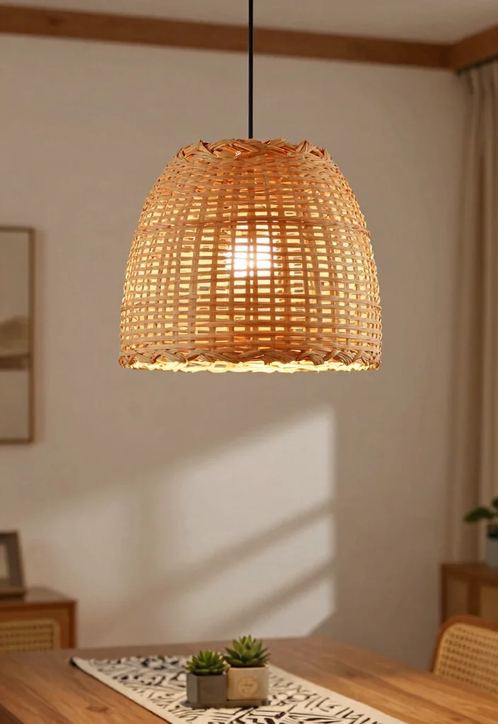 15 Pendant Light Design Ideas for Statement Lighting on a Budget - 1. Woven Rattan Pendant Lights 1
