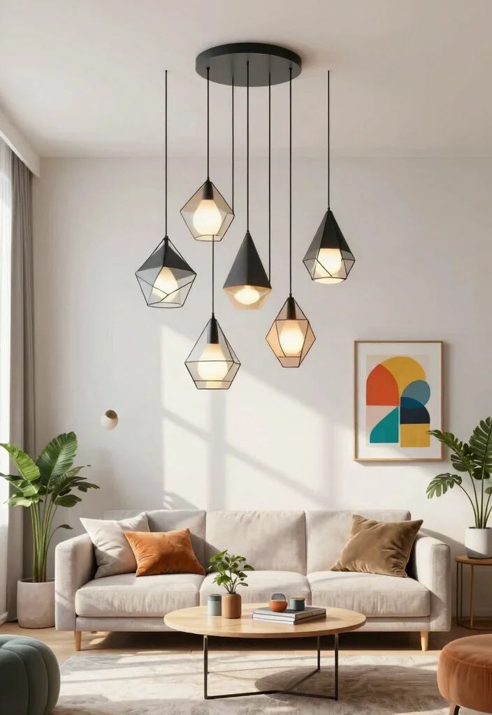15 Pendant Light Design Ideas for Statement Lighting on a Budget - 10. Pendant Lights with Shapes 1