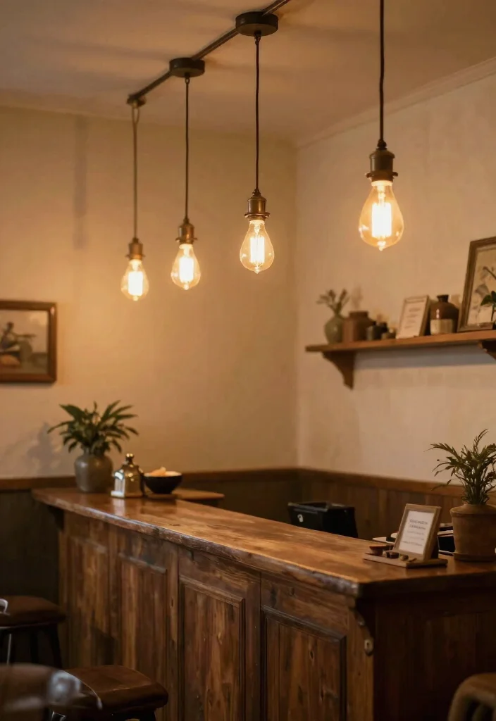 15 Reception Pendant Light Ideas That Make a First Impression - 10. Vintage-Inspired Fixtures 1