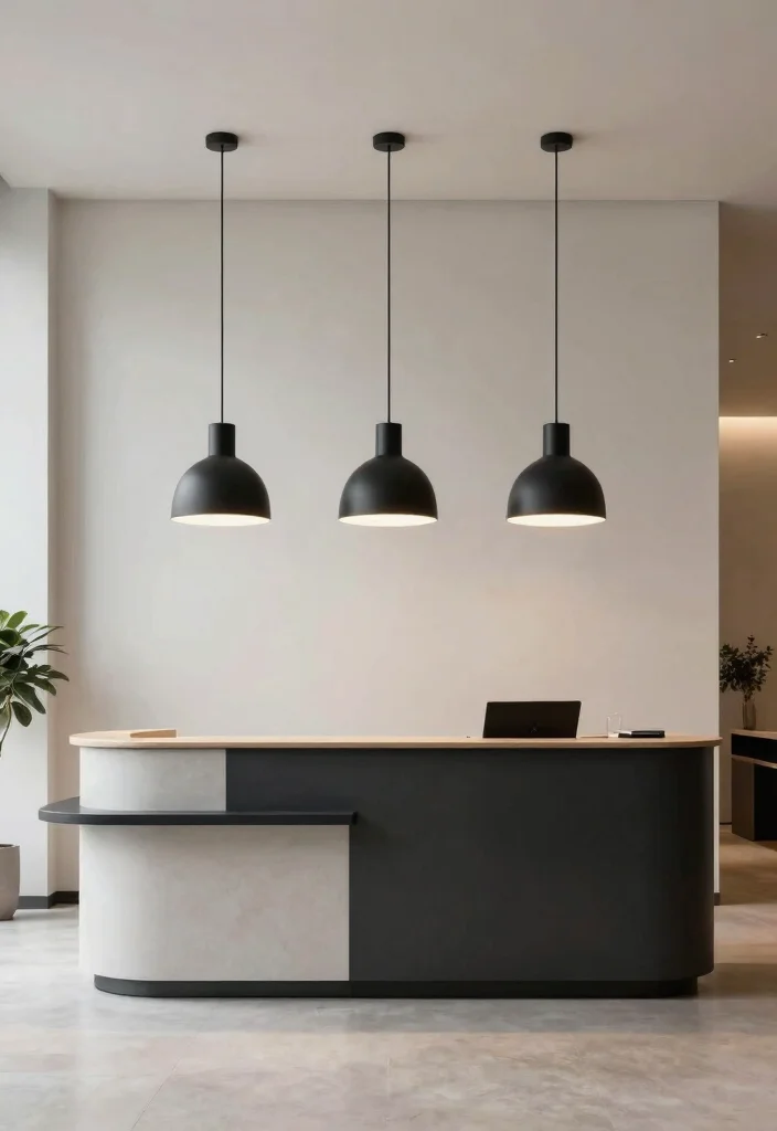 15 Reception Pendant Light Ideas That Make a First Impression - 13. Matte Black Pendants 1