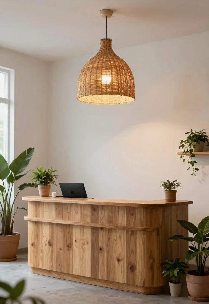 15 Reception Pendant Light Ideas That Make a First Impression - 4. Nature-Inspired Designs 1