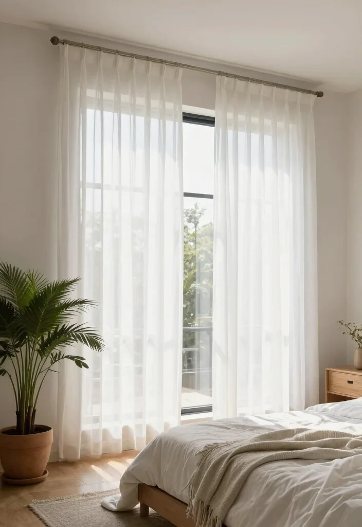 15 Sheer Curtains Bedroom Ideas That Block Just Enough Light - 5. Natural Light Emphasis 1