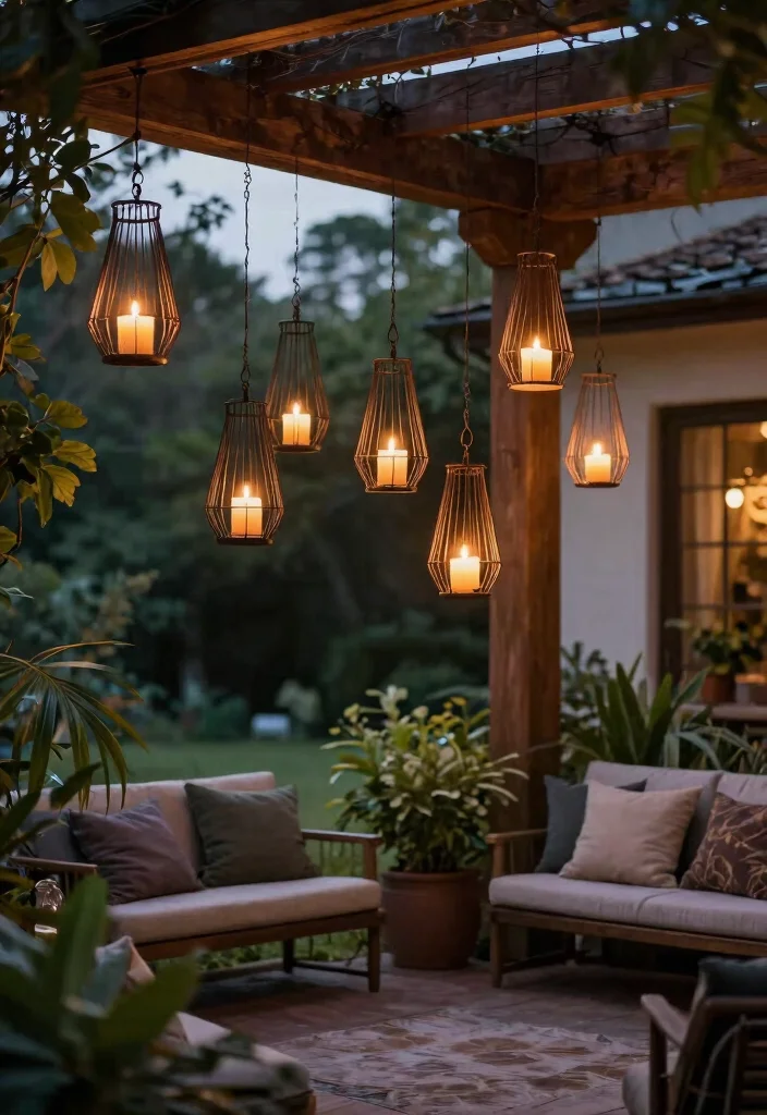 15 Wire Candle Holder Ideas That Catch Dripping Wax - 4. Hanging Wonders 1