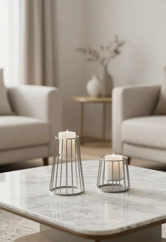 15 Wire Candle Holder Ideas That Catch Dripping Wax - 5. Minimalist Style 1